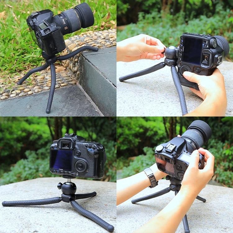 PULUZ Mini Octopus Flexible Tripod Holder with Ball Head for SLR Cameras, GoPro, Cellphone, Size: 25cmx4.5cm - Portable Mini Tripod by PULUZ | Online Shopping UK | buy2fix