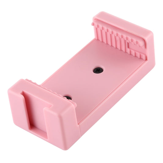 PULUZ Selfie Sticks Tripod Mount Phone Clamp with 1/4 inch Screw Holes & Cold Shoe Base(Pink) - Desktop Holder by PULUZ | Online Shopping UK | buy2fix