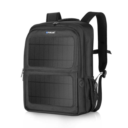 PULUZ 12W Solar Power Outdoor Portable Camera Dual Shoulders Backpack Laptop Bag (Black) - Backpack by PULUZ | Online Shopping UK | buy2fix
