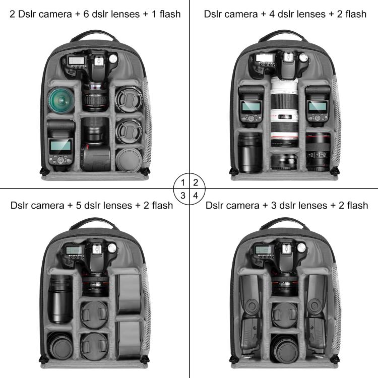 PULUZ 12W Solar Power Outdoor Portable Camera Dual Shoulders Backpack Laptop Bag (Black) - Backpack by PULUZ | Online Shopping UK | buy2fix