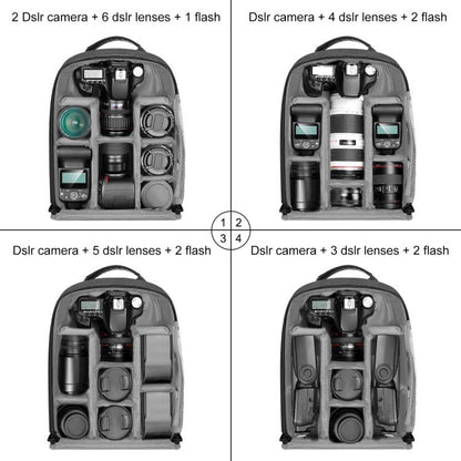 PULUZ 12W Solar Power Outdoor Portable Camera Dual Shoulders Backpack Laptop Bag (Black) - Backpack by PULUZ | Online Shopping UK | buy2fix
