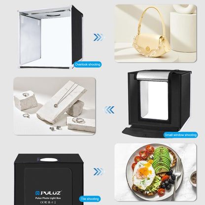 PULUZ 40cm Folding Portable White Light Dimmable Photo Lighting Studio Shooting Tent Box Kit with 6 Colors (Black, Orange, White, Red, Green, Blue) Backdrops(UK Plug) -  by PULUZ | Online Shopping UK | buy2fix