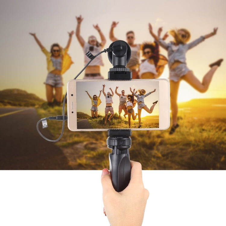 PULUZ Pocket Mini Plastic Tripod Mount with Phone Clamp for Smartphones(Black) - Tripods by PULUZ | Online Shopping UK | buy2fix