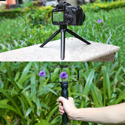 PULUZ Pocket Mini Plastic Tripod Mount with Phone Clamp for Smartphones(Black) - Tripods by PULUZ | Online Shopping UK | buy2fix