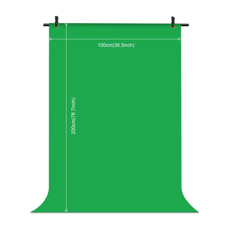 PULUZ 1x2m T-Shape Photo Studio Background Support Stand Backdrop Crossbar Bracket Kit with Clips(Green) by PULUZ