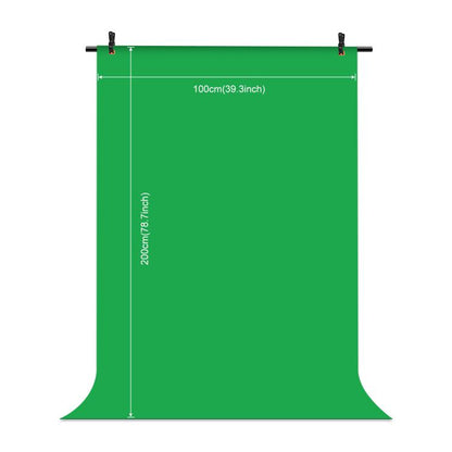 PULUZ 1x2m T-Shape Photo Studio Background Support Stand Backdrop Crossbar Bracket Kit with Clips(Green) by PULUZ