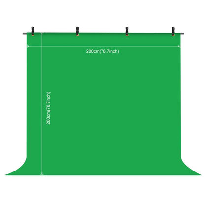PULUZ 2x2m T-Shape Photo Studio Background Support Stand Backdrop Crossbar Bracket Kit with Clips(Green) by PULUZ
