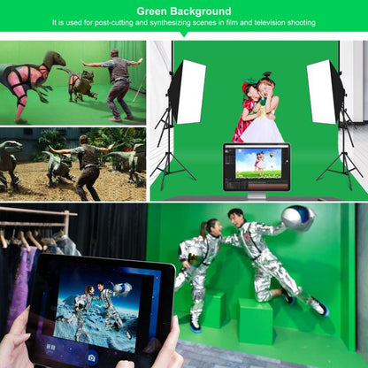 PULUZ 3m x 6m Photography Background Thickness Photo Studio Background Cloth Backdrop(Green) by PULUZ