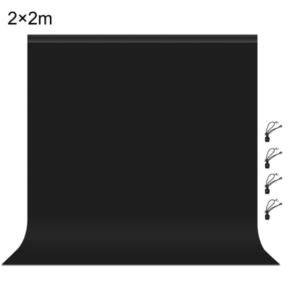 PULUZ 2m x 2m Photography Background Thickness Photo Studio Background Cloth Backdrop (Black) by PULUZ