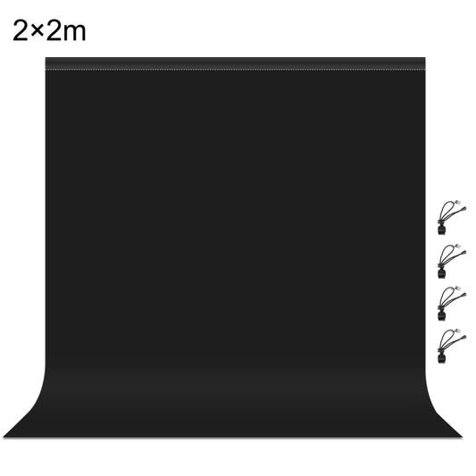 PULUZ 2m x 2m Photography Background Thickness Photo Studio Background Cloth Backdrop (Black) by PULUZ
