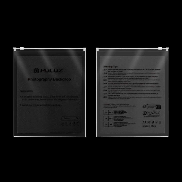 PULUZ 2m x 2m Photography Background Thickness Photo Studio Background Cloth Backdrop (Black) - Solid Color by PULUZ | Online Shopping UK | buy2fix