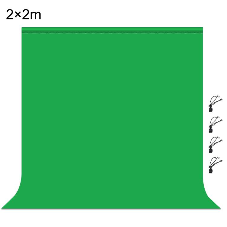 PULUZ 2m x 2m Photography Background Thickness Photo Studio Background Cloth Backdrop(Green) by PULUZ
