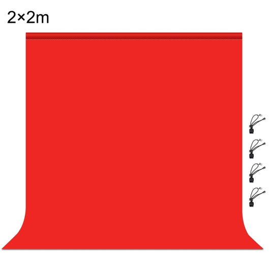 PULUZ 2m x 2m Photography Background Thickness Photo Studio Background Cloth Backdrop(Red) by PULUZ