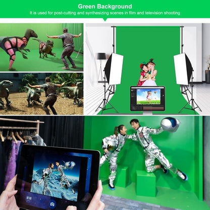 PULUZ 1m x 2m Photography Background Thickness Photo Studio Background Cloth Backdrop(Green) by PULUZ