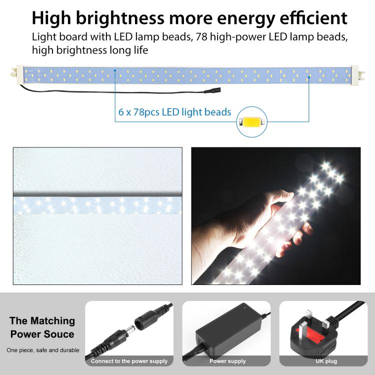 PULUZ 2m 240W 5500K Photo Light Studio Box Kit for Clothes / Adult Model Portrait(UK Plug) -  by PULUZ | Online Shopping UK | buy2fix