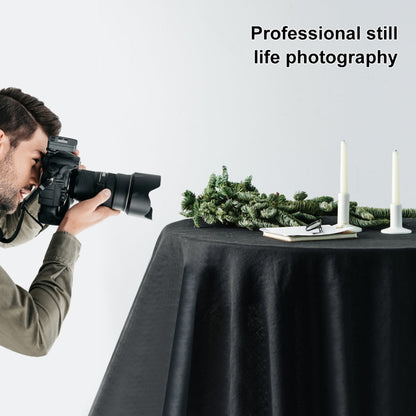 PULUZ 3m x 2m Photography Background Thickness Photo Studio Background Cloth Backdrop (Black) by PULUZ