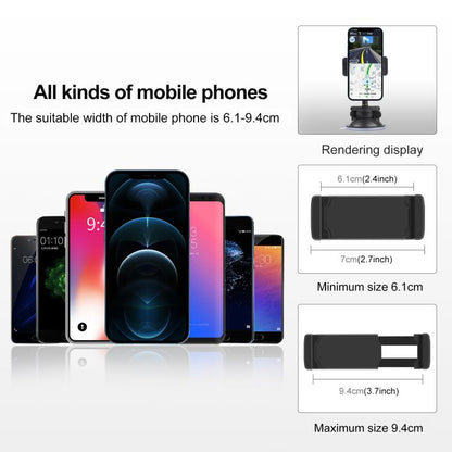 PULUZ 360 Degree Rotating Suction Cup Clamp Holder Bracket For iPhone, Galaxy, Huawei, Xiaomi, Sony, HTC, Google and other Smartphones (Black) - Desktop Holder by PULUZ | Online Shopping UK | buy2fix