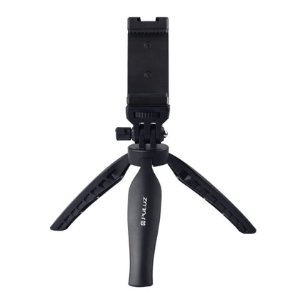 PULUZ Desk Plastic Tripod Mount with Phone Clamp & Adjusting Tripod Head for Smartphones(Black) - Stand by PULUZ | Online Shopping UK | buy2fix