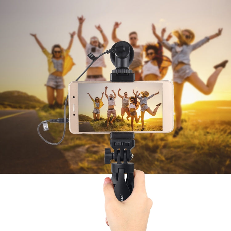 PULUZ Desk Plastic Tripod Mount with Phone Clamp & Adjusting Tripod Head for Smartphones(Black) - Stand by PULUZ | Online Shopping UK | buy2fix