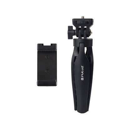 PULUZ Desk Plastic Tripod Mount with Phone Clamp & Adjusting Tripod Head for Smartphones(Black) - Stand by PULUZ | Online Shopping UK | buy2fix