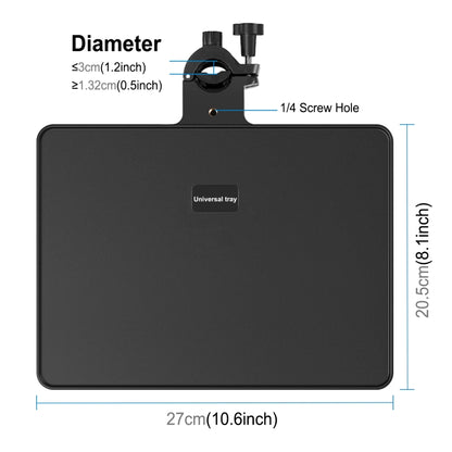 PULUZ Upgrade Version Live Tripod Sound Card Tray, Size: 27 x 20.6cm (Black) - Stand by PULUZ | Online Shopping UK | buy2fix