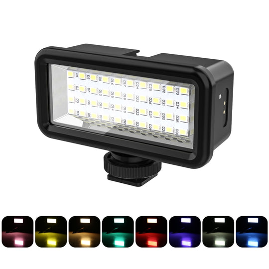 PULUZ 40 LED 40 m plongée étanche lumière de remplissage caméra vidéo Photo Studio lumière (noir)