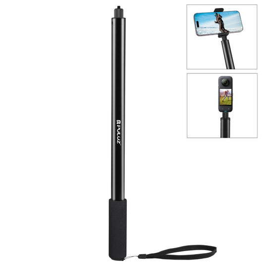 PULUZ 2m Metal Selfie Stick Monopod  for Insta360 One RS / X2 / X3 / X4 / DJI Osmo 360 (Black) - Self Monopod Grip by PULUZ | Online Shopping UK | buy2fix