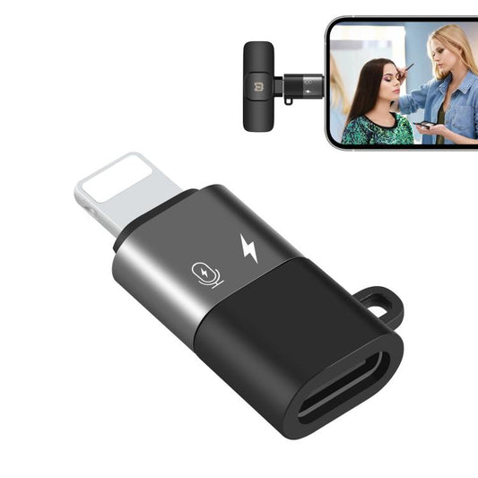 PULUZ USB-C / Type-C to 8 Pin OTG Adapter (Black) - Converter & Adapter by PULUZ | Online Shopping UK | buy2fix