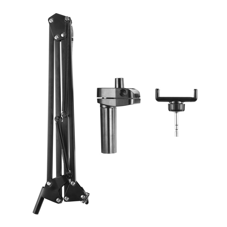 PULUZ Live Broadcast Desktop Articulating Arm Holder with Phone Clamp (Black) by PULUZ