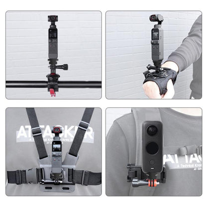 PULUZ 1/4 inch Screw Adjustable ABS Action Camera Tripod Adapter (Black) - Connection Mount by PULUZ | Online Shopping UK | buy2fix