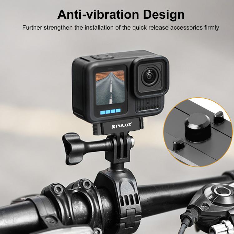 For GoPro HERO13 Black  PULUZ Magnetic Quick Release Base Mount (Black) - Connection Mount by PULUZ | Online Shopping UK | buy2fix