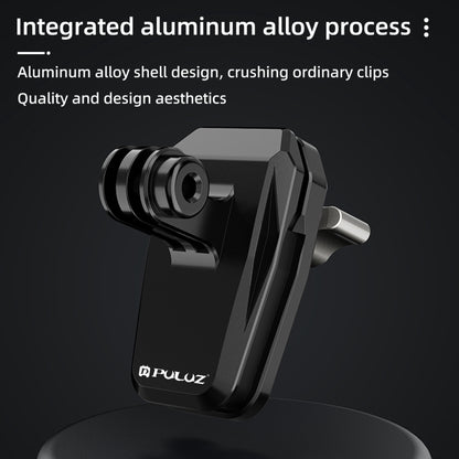 PULUZ Motorcycle Windshield Clip Bracket Camera Mount (Black) - Bicycle Handlebar Mount by PULUZ | Online Shopping UK | buy2fix