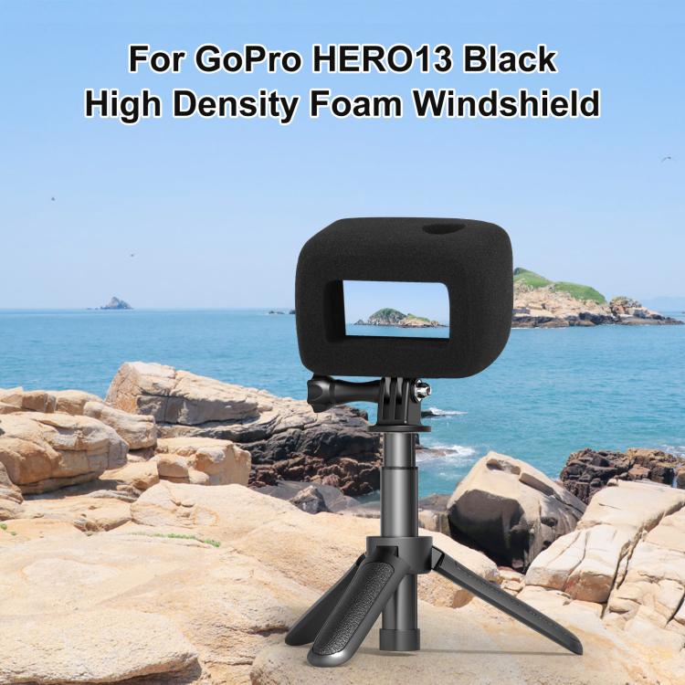 For GoPro HERO13 Black PULUZ Foam Windshield Housing Case (Black) by PULUZ
