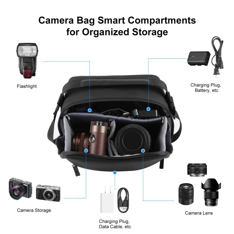 PULUZ Portable Carry Bag Single Shoulder Storage Bag for DJI Mini Series Drone / DJI Osmo Pocket Series (Black) - Carry Cases & Bags by PULUZ | Online Shopping UK | buy2fix