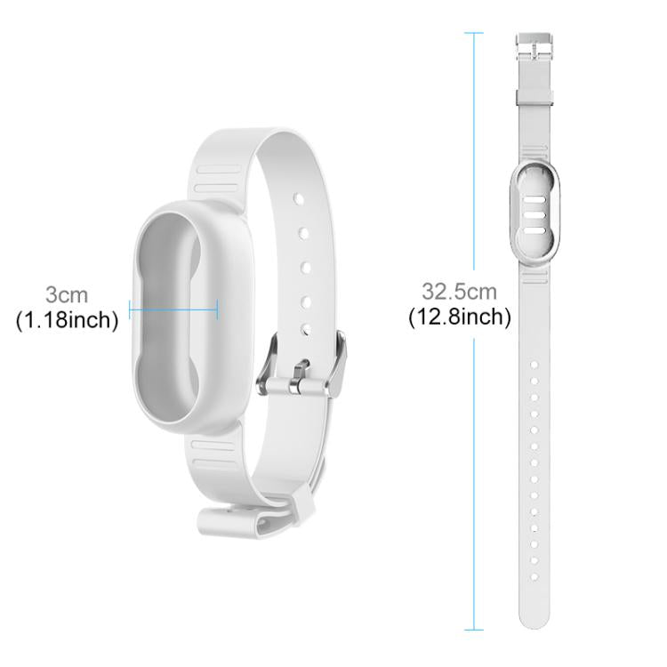 For Insta360 GO 3 / GO 3S PULUZ Camera Silicone Case Wristband Bicycle Strap Extension Mount (White) - Case & Bags by PULUZ | Online Shopping UK | buy2fix
