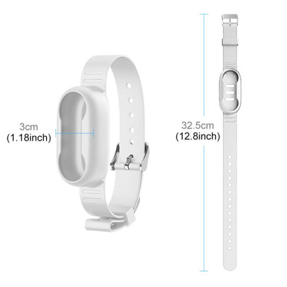 For Insta360 GO 3 / GO 3S PULUZ Camera Silicone Case Wristband Bicycle Strap Extension Mount (White) - Case & Bags by PULUZ | Online Shopping UK | buy2fix