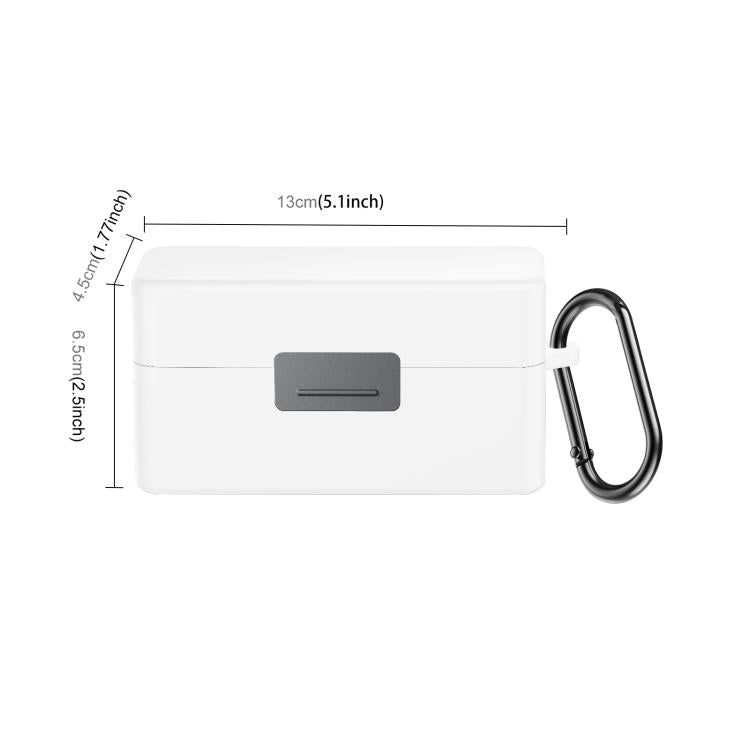 For DJI Mic 2 PULUZ Charging Case Silicone Scratch-proof Protective Cover (White) - DJI Mic Series by PULUZ | Online Shopping UK | buy2fix
