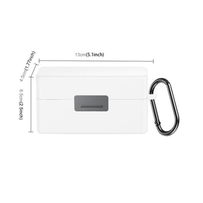For DJI Mic 2 PULUZ Charging Case Silicone Scratch-proof Protective Cover (White) - DJI Mic Series by PULUZ | Online Shopping UK | buy2fix