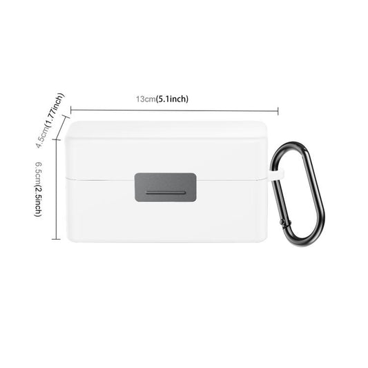 For DJI Mic 2 PULUZ Charging Case Silicone Scratch-proof Protective Cover (White) - DJI Mic Series by PULUZ | Online Shopping UK | buy2fix