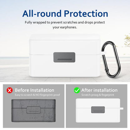 For DJI Mic 2 PULUZ Charging Case Silicone Scratch-proof Protective Cover (White) - DJI Mic Series by PULUZ | Online Shopping UK | buy2fix