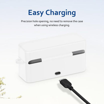 For DJI Mic 2 PULUZ Charging Case Silicone Scratch-proof Protective Cover (White) - DJI Mic Series by PULUZ | Online Shopping UK | buy2fix