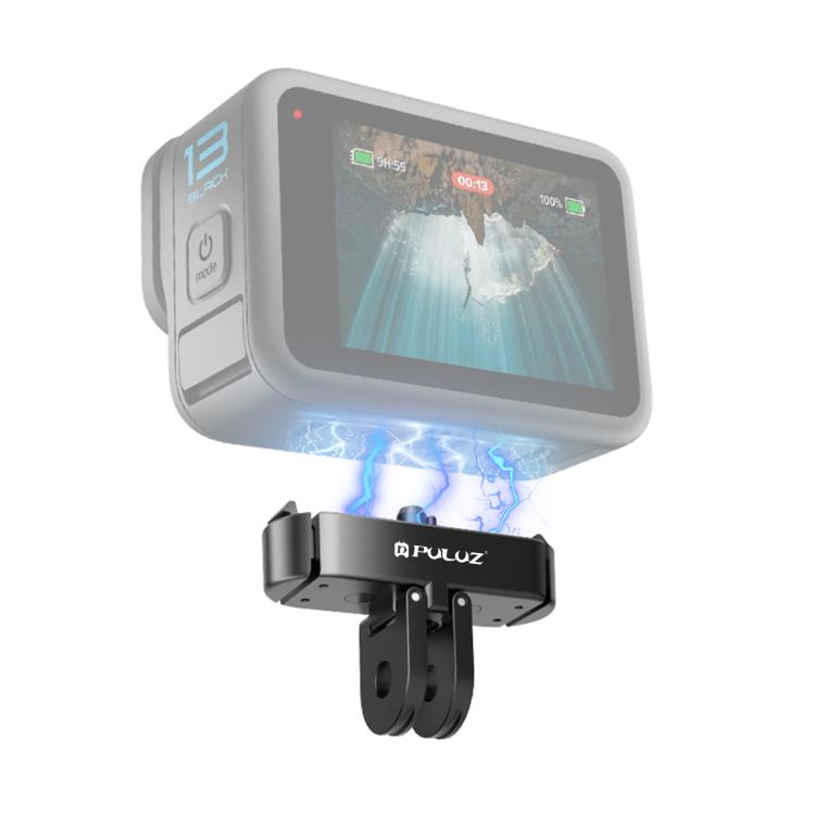 For GoPro HERO13 Black PULUZ Magnetic Quick Release Metal Base (Black) - Connection Mount by PULUZ | Online Shopping UK | buy2fix