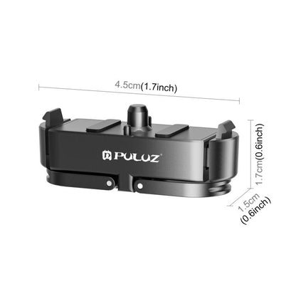 For GoPro HERO13 Black PULUZ Magnetic Quick Release Metal Base (Black) - Connection Mount by PULUZ | Online Shopping UK | buy2fix