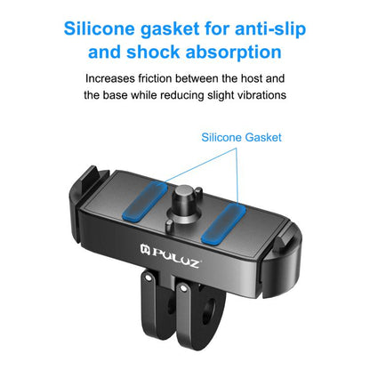 For GoPro HERO13 Black PULUZ Magnetic Quick Release Metal Base (Black) - Connection Mount by PULUZ | Online Shopping UK | buy2fix