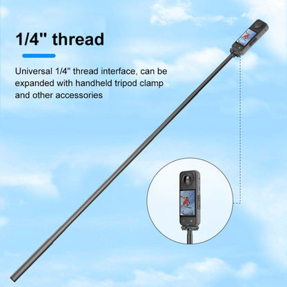 For Insta360 X5 / X4 / X3 PULUZ Quick Release 1 /4 inch Folding Base (Black) by PULUZ