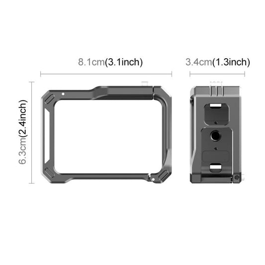 For GoPro HERO13 Black /12 Black /11 Black /10 Black /9 Black PULUZ Metal Camera Cage (Black) - Metal Cases by PULUZ | Online Shopping UK | buy2fix