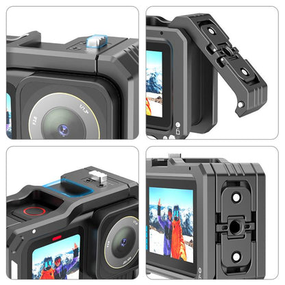 For GoPro HERO13 Black /12 Black /11 Black /10 Black /9 Black PULUZ Metal Camera Cage (Black) - Metal Cases by PULUZ | Online Shopping UK | buy2fix