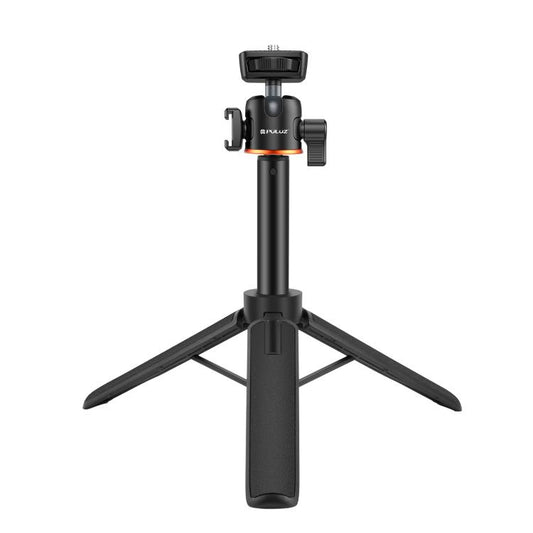 PULUZ Mini Phone Camera Extension Tripod Stand 360 Degree Ball Head Cold Shoe Selfie Stick (Black) - Holder by PULUZ | Online Shopping UK | buy2fix