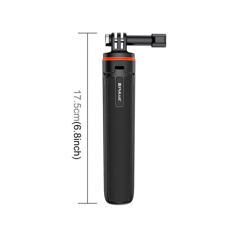 PULUZ Action Camera Extension Tripod Selfie Stick Stand for GoPro (Black) - Holder by PULUZ | Online Shopping UK | buy2fix