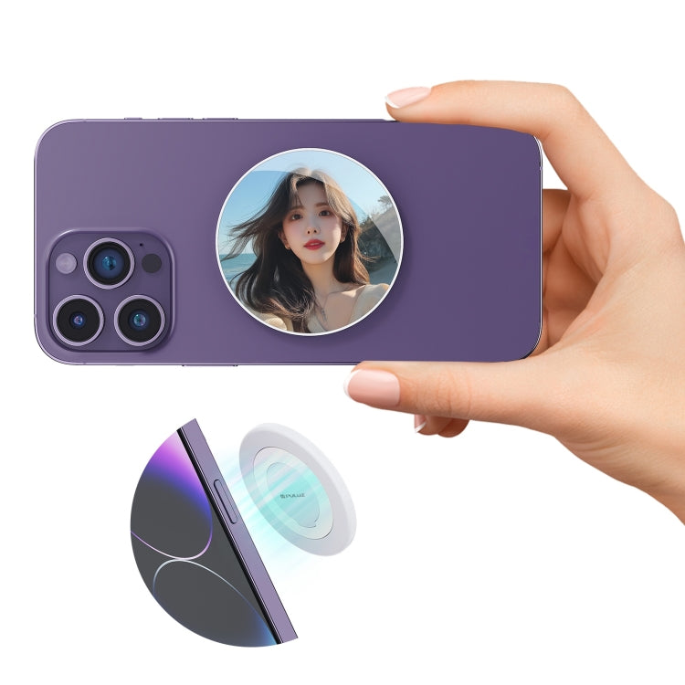 PULUZ Mobile Phone MagSafe Magnetic Makeup Mirror Rear Camera Video Selfie Mirror (White) - Others Accessories by PULUZ | Online Shopping UK | buy2fix